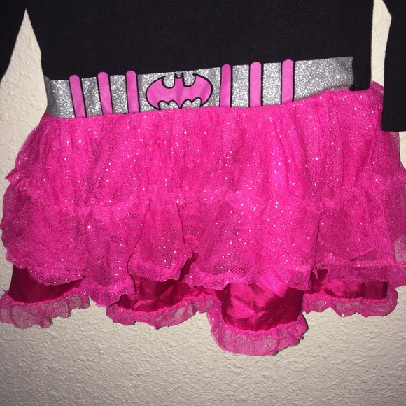 Batman Pink Girls Dress 2t - Picture 3 of 6